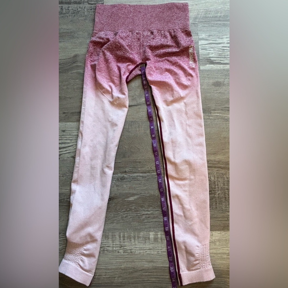 Gymshark Pink Ombre Leggings Size SM - Picture 5 of 5